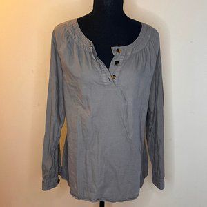 J.Crew Classic Grey Blouse - Workwear & Versatile